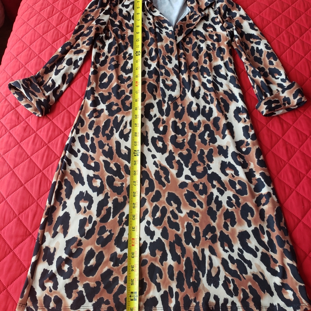 Leopard Print Easy-to-Wear Dress